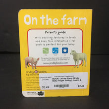 Load image into Gallery viewer, On the Farm (Bright Baby Roger Priddy) -touch &amp; feel board
