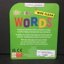 Load image into Gallery viewer, My First Wipe-Clean Words (Little Learners) -board
