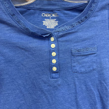 Load image into Gallery viewer, Lace Trim Button Pocket Top
