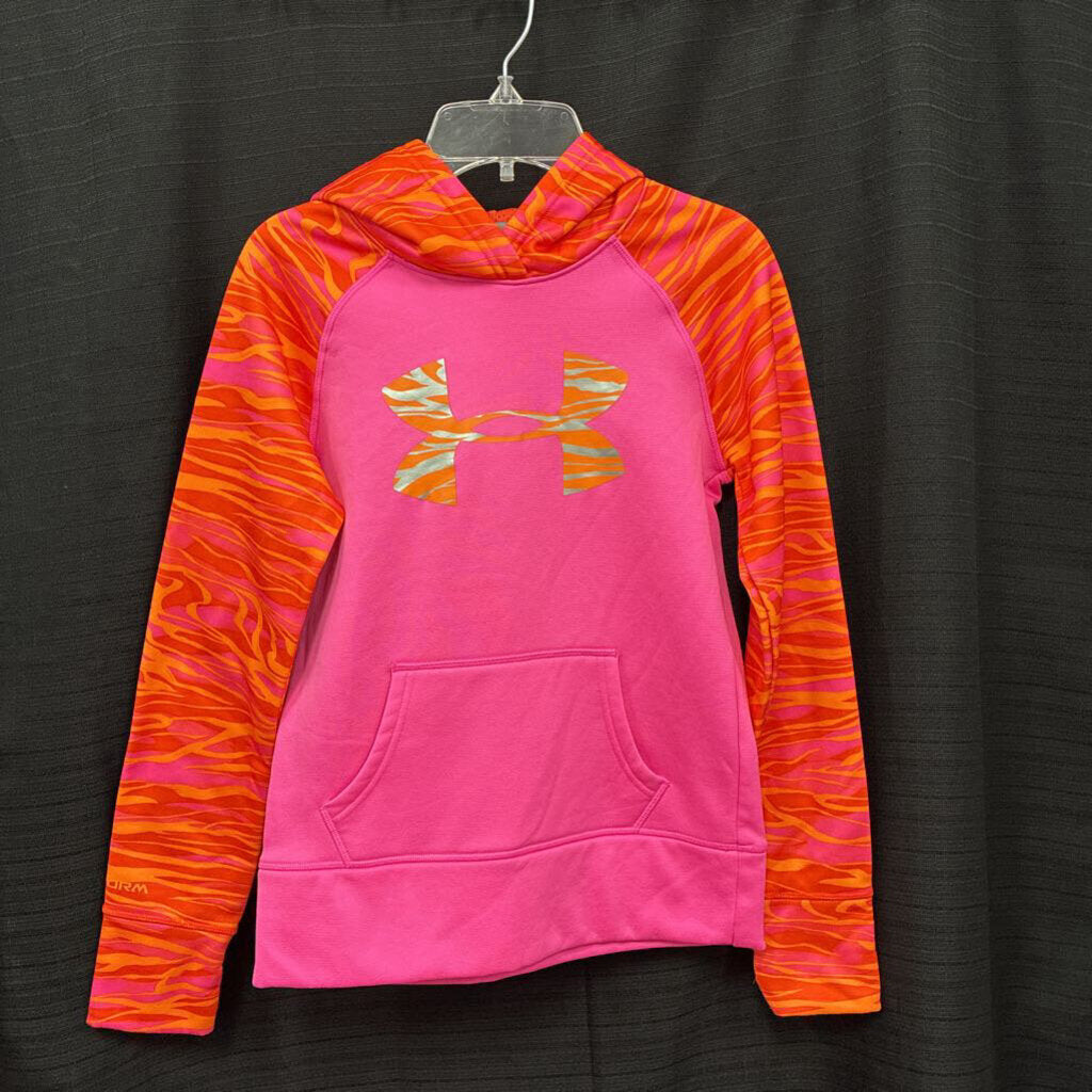 Patterned Hooded Sweatshirt