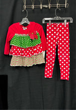 Load image into Gallery viewer, 2pc Polka Dot Striped Outfit
