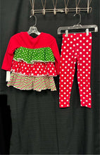 Load image into Gallery viewer, 2pc Polka Dot Striped Outfit
