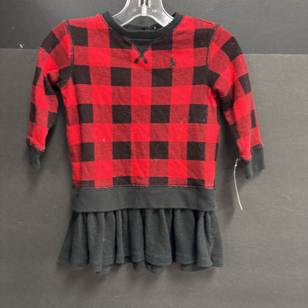 Plaid Ruffle Dress