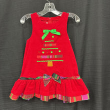 Load image into Gallery viewer, Corduroy Christmas Tree Dress
