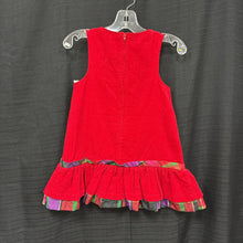 Load image into Gallery viewer, Corduroy Christmas Tree Dress
