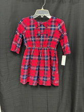 Load image into Gallery viewer, Sparkly Plaid Bow Dress

