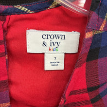 Load image into Gallery viewer, Sparkly Plaid Bow Dress
