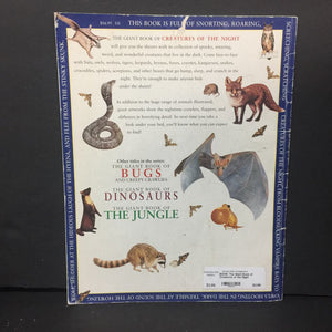 The Giant Book of Creatures of the Night (Mammals/Amphibians/Birds/Reptiles) -educational paperback