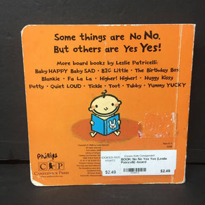 No No Yes Yes (Leslie Patricelli) -board
