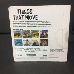 Things That Move (First Words) -board