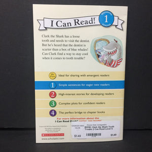 Clark the Shark Tooth Trouble (I Can Read Level 1) (Bruce Hale) -character reader paperback