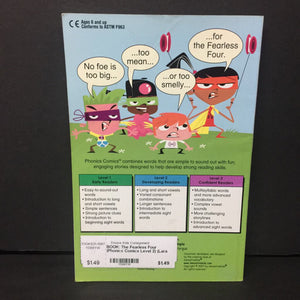 The Fearless Four (Phonics Comics Level 2) (Lara Bergen) -reader paperback
