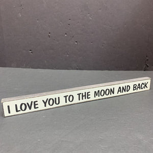 "I Love You..." Wooden Sign
