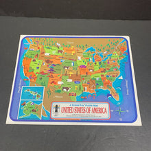 Load image into Gallery viewer, 50pc United States of America Frame Tray Puzzle 1968 Vintage Collectible (Rainbow Works)
