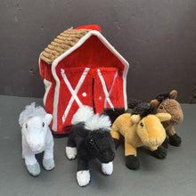 Load image into Gallery viewer, Plush Barn w/Horses Battery Operated
