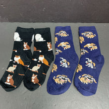 Load image into Gallery viewer, 2pk Girls Dog &amp; Cat Socks
