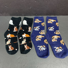 Load image into Gallery viewer, 2pk Girls Dog &amp; Cat Socks

