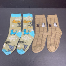 Load image into Gallery viewer, 2pk Girls Dog &amp; Cat Socks
