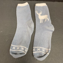 Load image into Gallery viewer, Girls Deer Fuzzy Socks (Karen Neuburger)
