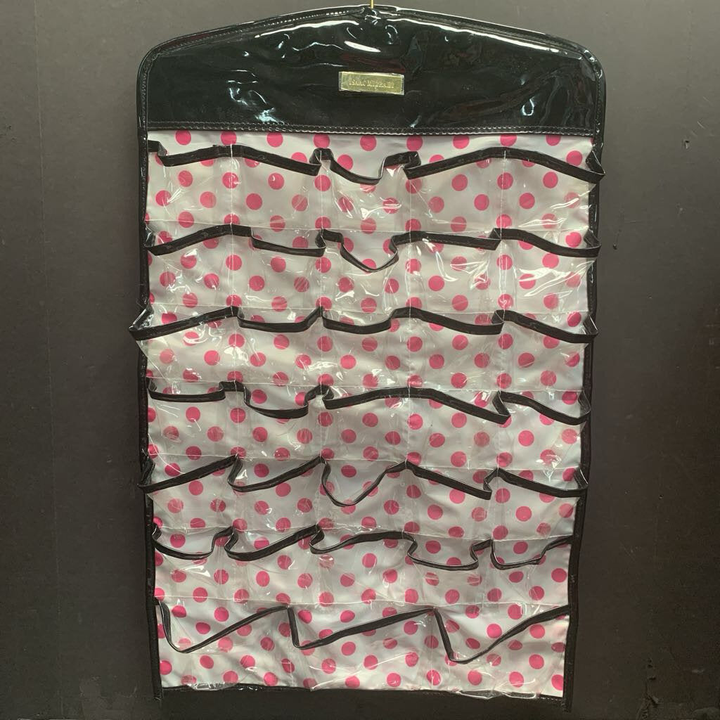 Polka Dot Hanging Jewelry Organizer
