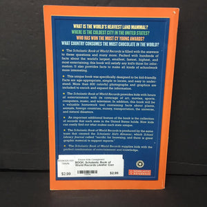 Scholastic Book of World Records (Jenifer Corr Morse) (Facts) -educational paperback