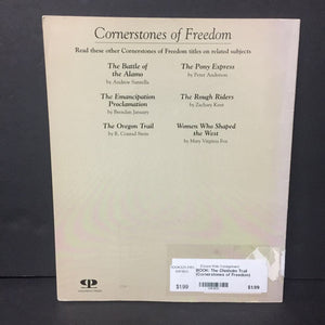 The Chisholm Trail (Cornerstones of Freedom) (Notable Event: Post-Civil War Restoration) (Andrew Santella) -educational paperback