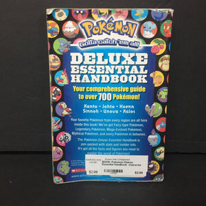 Pokemon Deluxe Essential Handbook -character strategy paperback