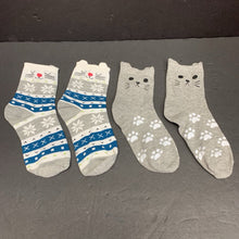 Load image into Gallery viewer, 2pk Girls Cat Socks
