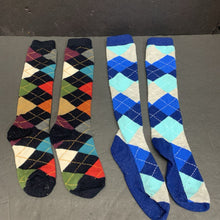 Load image into Gallery viewer, 2pk Girls Argyle Socks
