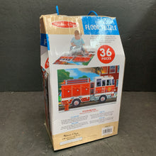 Load image into Gallery viewer, 36pc Firetruck Floor Puzzle
