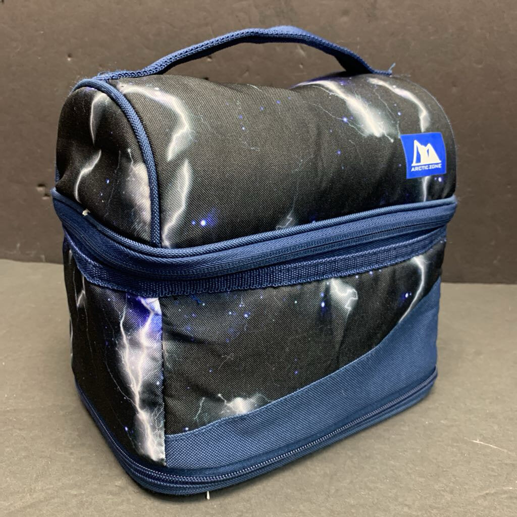 Lightning Bolt Expandable School Lunch Bag