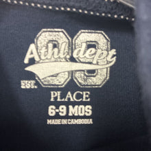 Load image into Gallery viewer, boys place navy hooded t-shirt
