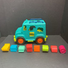 Load image into Gallery viewer, Happy Cruisers Rollin&#39; Animal Rescue Shape Sorter Truck w/Shapes
