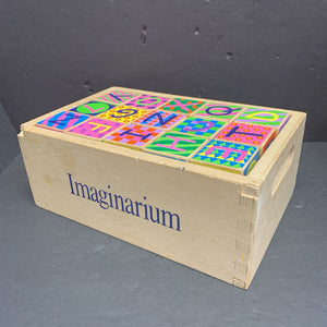 Wooden Alphabet & Number Puzzle Blocks