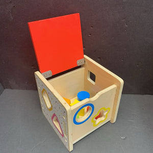 Wooden Shape Sorter w/Shapes