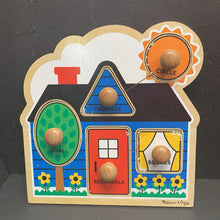 Load image into Gallery viewer, 5pc First Shapes Wooden Jumbo Knob Puzzle
