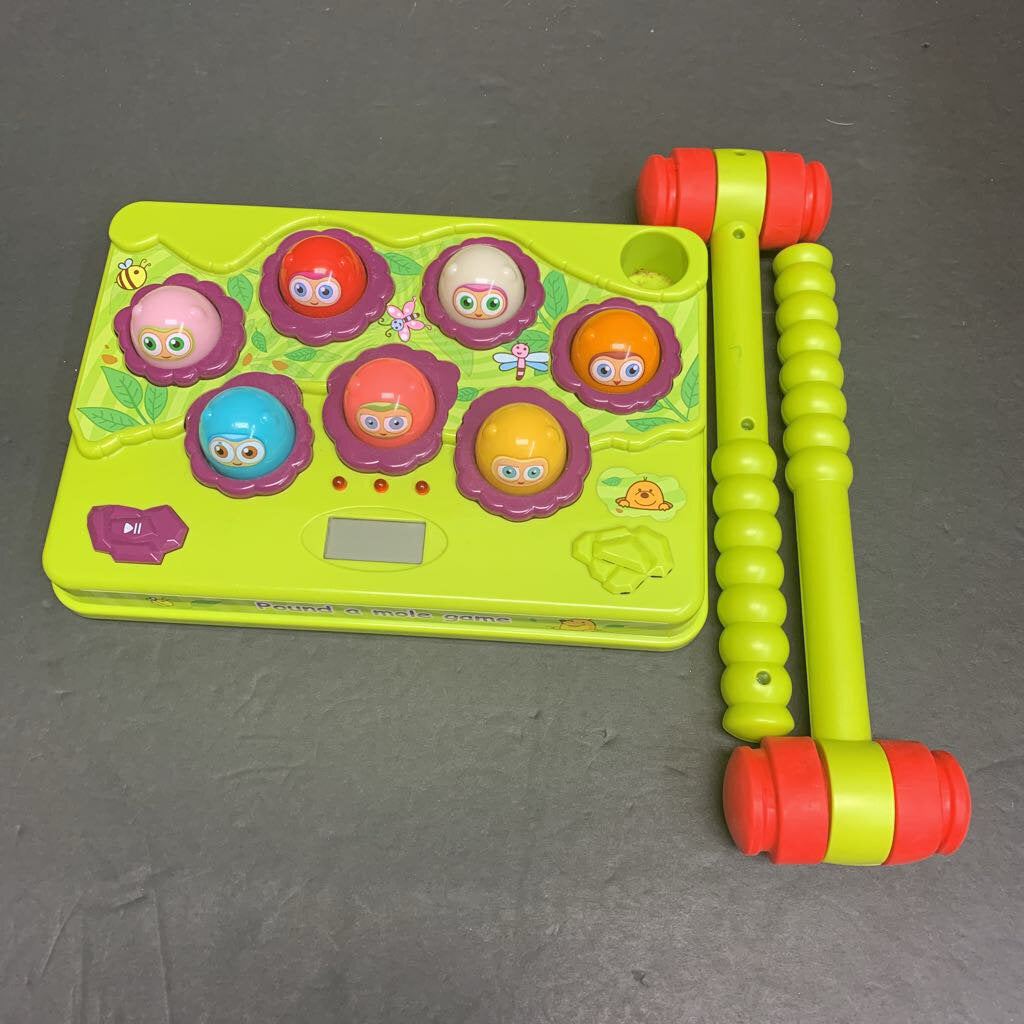 Pound A Mole Game w/Mallets Battery Operated