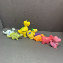 Load image into Gallery viewer, 7pk Dinosaur Bath Toys
