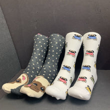 Load image into Gallery viewer, Girls 2pk Dog Socks
