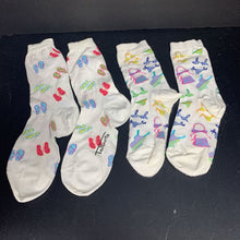 Load image into Gallery viewer, Girls 2pk Beach Socks
