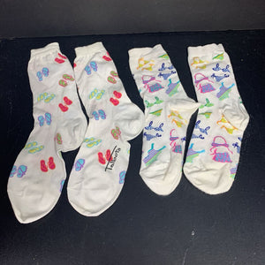 Girls 2pk Beach Socks