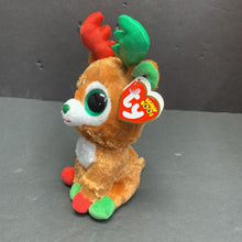Load image into Gallery viewer, Tinseltoes Christmas Reindeer Beanie Boo
