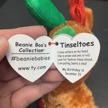 Load image into Gallery viewer, Tinseltoes Christmas Reindeer Beanie Boo
