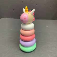 Load image into Gallery viewer, Wooden Unicorn Stacker
