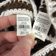 Load image into Gallery viewer, Football Knit Hat &amp; Diaper Cover Photography Prop Set
