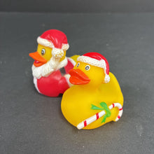 Load image into Gallery viewer, 2pk Christmas Duck Bath Toys
