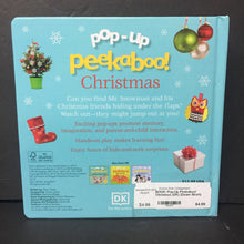 Load image into Gallery viewer, Pop-Up Peekaboo! Christmas (DK) (Dawn Sirett) (Season: Winter, Holiday: Christmas) -pop up board
