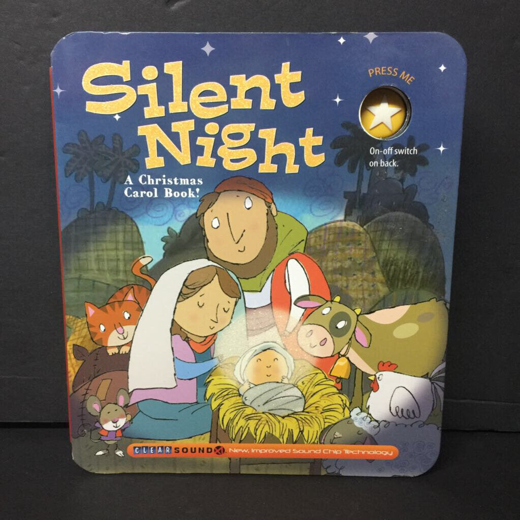 Silent Night: A Christmas Carol Book (Season: Winter, Holiday: Christmas) -sound religion board