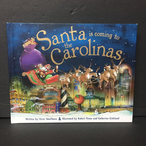 Santa Is Coming to the Carolinas (Steve Smallman) (Season: Winter, Holiday: Christmas) -hardcover