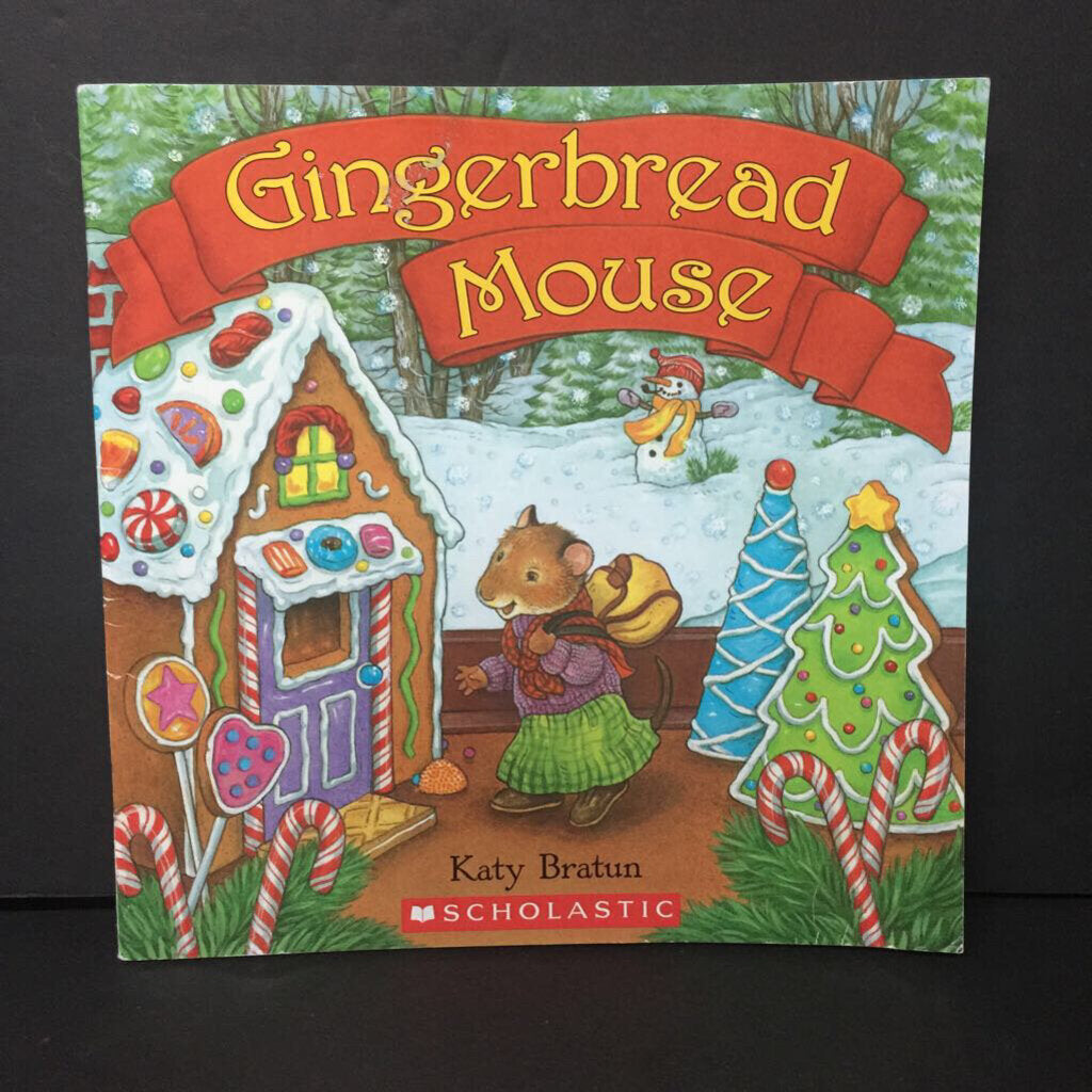 Gingerbread Mouse (Katy Bratun) (Season: Winter, Holiday: Christmas) -paperback